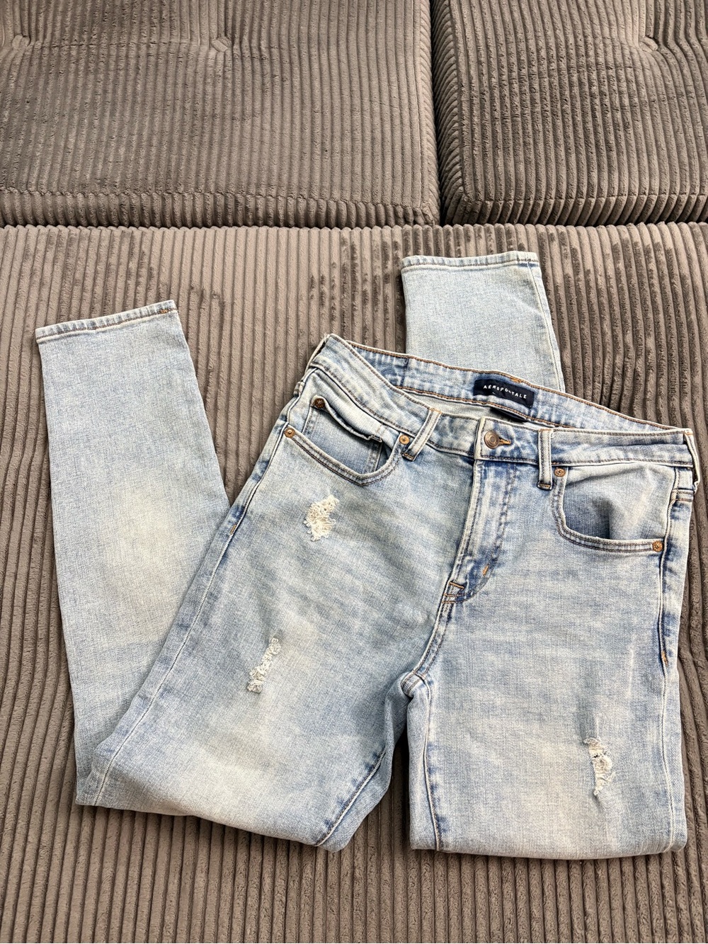 Aeropostle Men’s Skinny light blue jeans 32w 30l